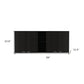 59" Black Wood Wall mounted Accent Cabinet With Five Shelves