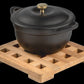 6.00 " Square Wood Trivet
