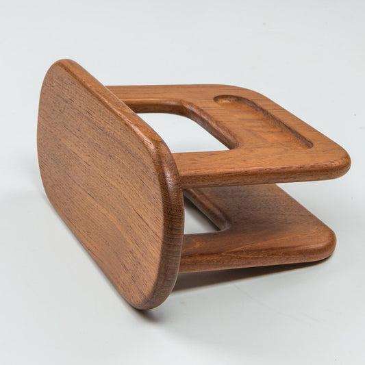 8" Brown Solid Wood Napkin Holder