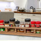 Wall Mounted 23.50 " Wood Spice Rack
