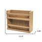 Wall Mounted 13.13 " Wood Spice Rack