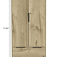 74" Oak Wood Two Door Single Drawer Combo Dresser