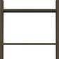 70" Brown Five Tier Ladder Bookcase with A Drawer