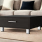 24" Black Coffee Table With Drawer