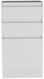 23" White Wood Two Drawer Dresser