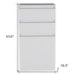 23" White Wood Two Drawer Dresser