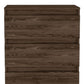 23" White Wood Two Drawer Dresser