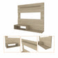 55" Light Pine Open Shelving Entertainment Center