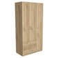 71" Gray And White Wood Two Drawer Combo Dresser