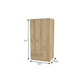 71" Gray And White Wood Two Drawer Combo Dresser