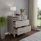 32" Black Manufactured Wood Two Drawer Dresser