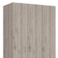 71" Gray And White Wood Two Drawer Combo Dresser