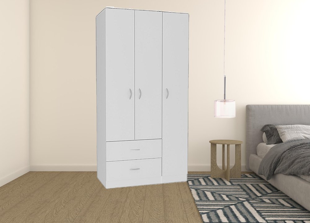 71" Light Oak Manufactured Wood Two Drawer Combo Dresser