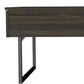 39" Espresso And Black Metal Lift Top Coffee Table With Drawer
