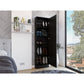 Black Ten Pair Shoe Rack
