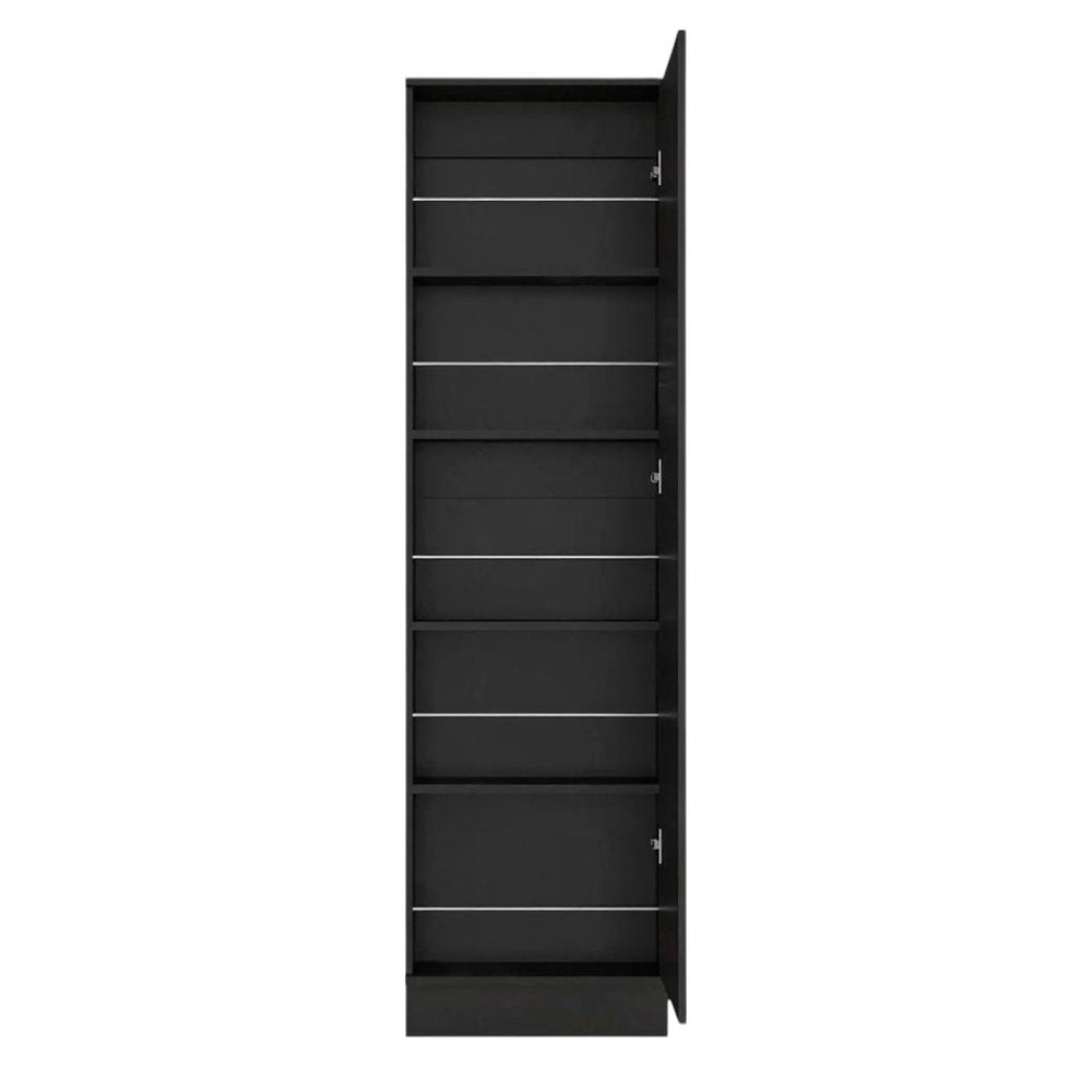 Black Ten Pair Shoe Rack