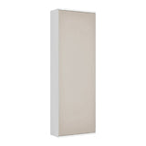 White Ten Pair Wall Mounted WoodShoe Rack
