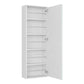 White Ten Pair Wall Mounted WoodShoe Rack