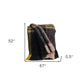52" X 67" Yellow and Black Woven Acrylic Throw Blanket