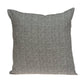 20" Gray Cotton Blend Throw Pillow