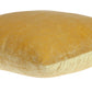 22" Yellow Cotton Blend Throw Pillow