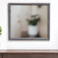 35" Dark Gray Wood Framed Accent Mirror
