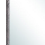 35" Dark Gray Wood Framed Accent Mirror