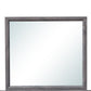 35" Dark Gray Wood Framed Accent Mirror