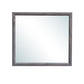 35" Dark Gray Wood Framed Accent Mirror