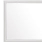 35" White Framed Dresser Mirror