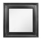 38" Gray Square Wood Framed Accent Mirror