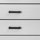 31" White Wood Five Drawer Standard Chest