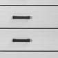 31" White Wood Five Drawer Standard Chest