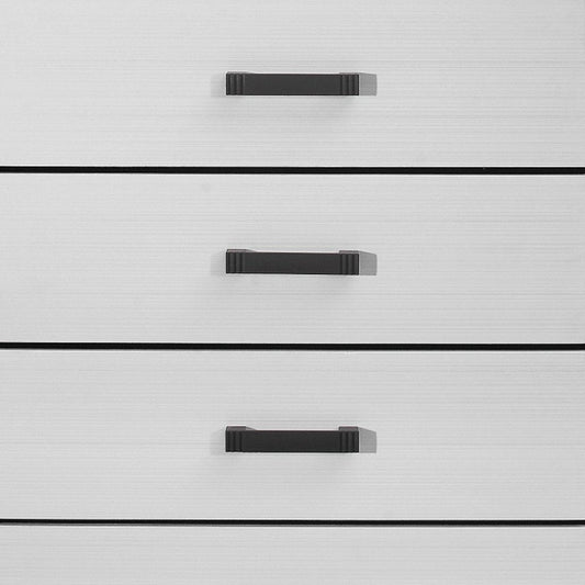 31" White Wood Five Drawer Standard Chest