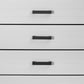 31" White Wood Five Drawer Standard Chest