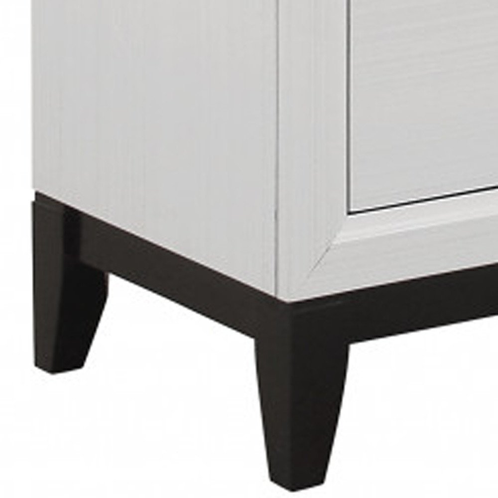 31" White Wood Five Drawer Standard Chest