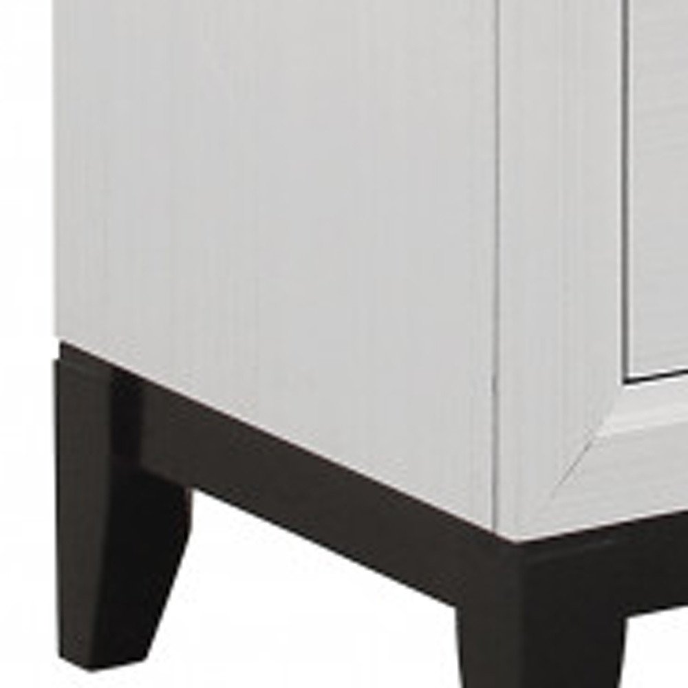 31" White Wood Five Drawer Standard Chest