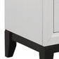 31" White Wood Five Drawer Standard Chest