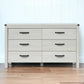31" White Wood Five Drawer Standard Chest