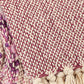 50" X 60" Purple and Ivory Woven Cotton Striped Throw Blanket with Tassels