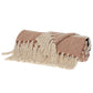 50" X 60" Brown and Ivory Woven Cotton Striped Throw Blanket with Tassels