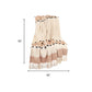 50" X 60" Brown and Ivory Woven Cotton Striped Throw Blanket with Tassels