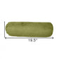 8" X 20" Moss Green Bolster Microsuede Throw Pillow