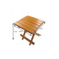 12" Brown Solid Wood Square End Table