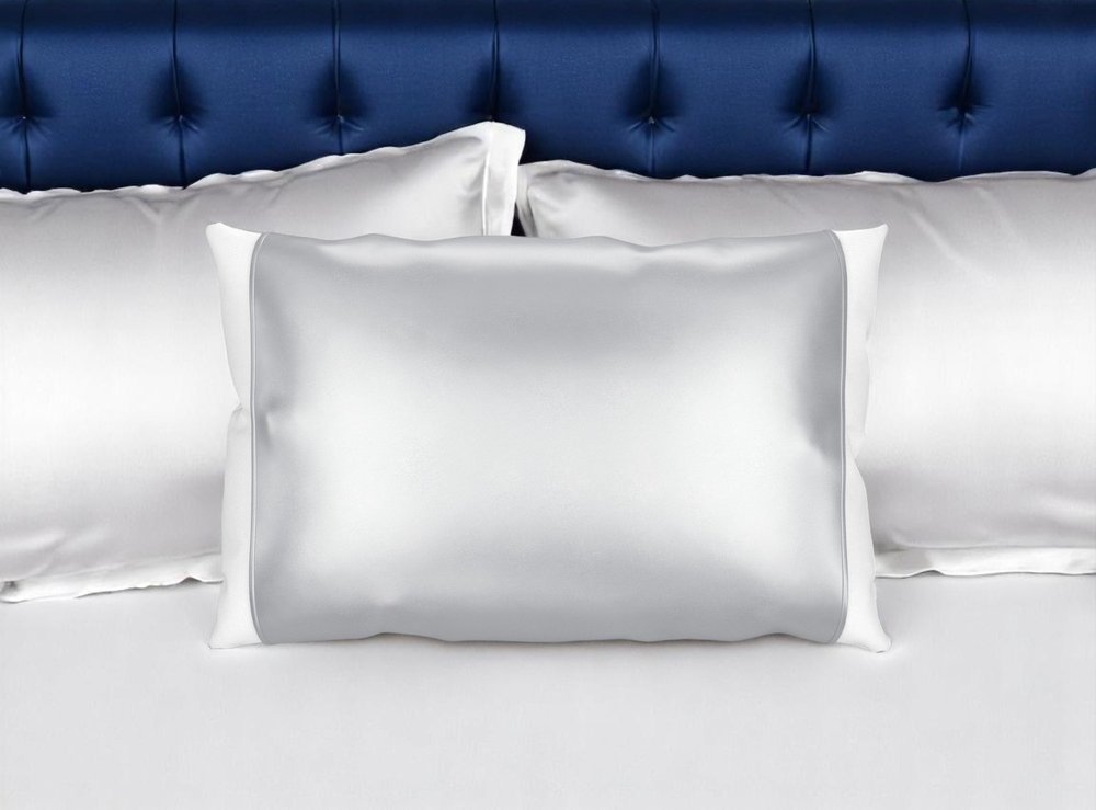 Silver Silk Open Ended Pillowcase