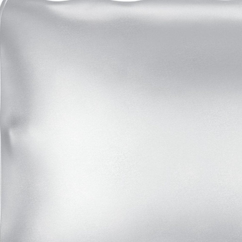 Silver Silk Open Ended Pillowcase