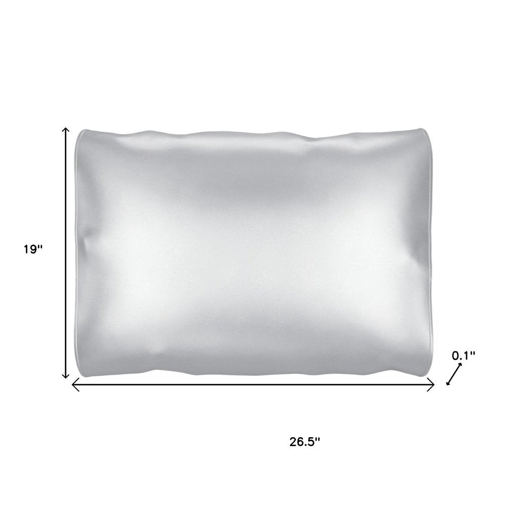 Silver Silk Open Ended Pillowcase