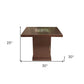 40000 BTU 30" Antiqued Bronze And Gold Steel Propane Square Fire pit table With Cover