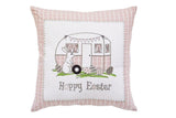 17" Light Pink Easter Easter Bunny Throw Pillow