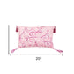 13" X 20" Pink Throw Pillow with Tassels